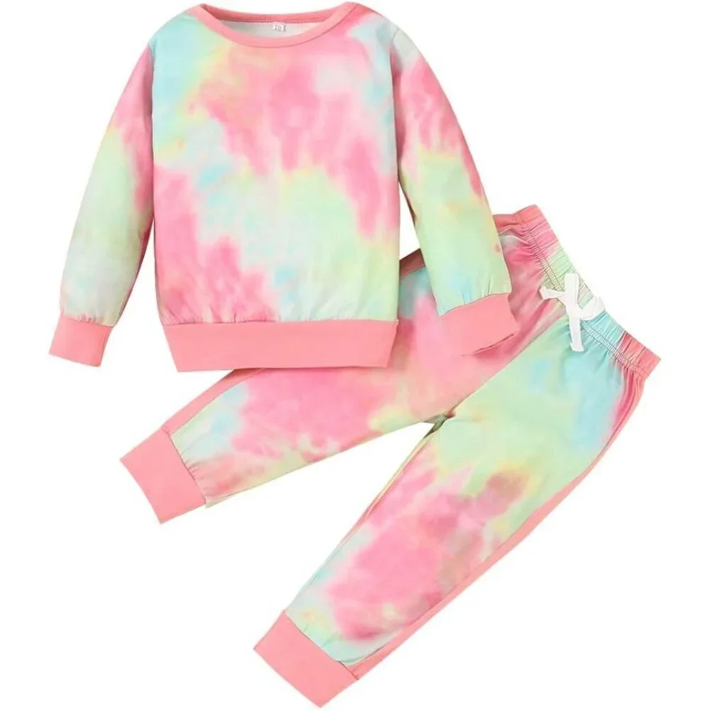 Toddler Girls Clothes Baby Girl Fall Outfits Long Sleeve Sweatshirt Pants Sets W